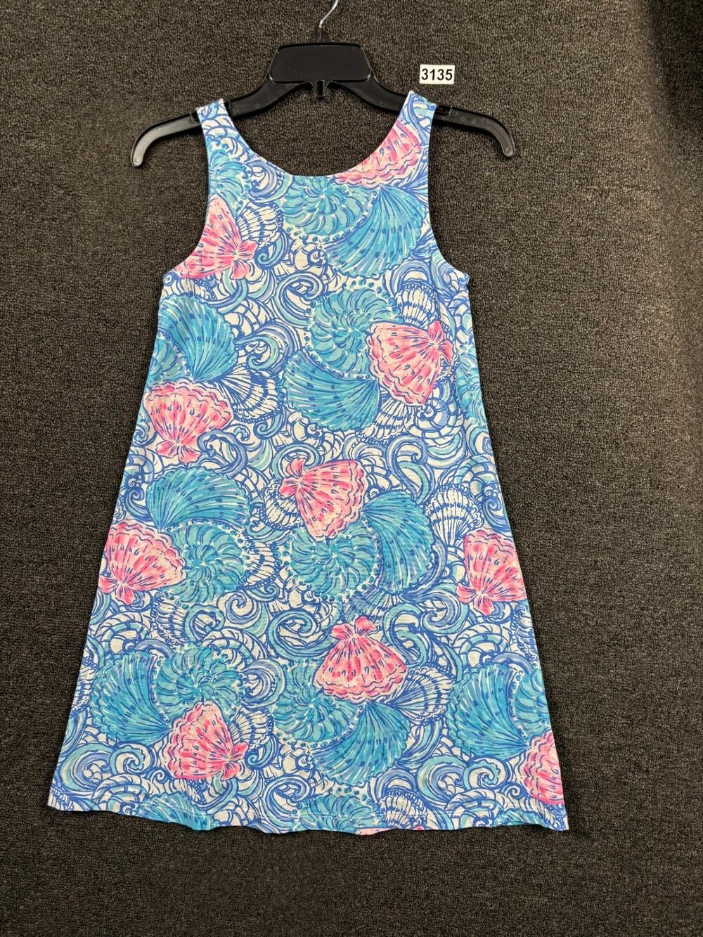 Lilly Pulitzer Kristen Seashell Print Swing Dress Womens Size XXS Multicolor